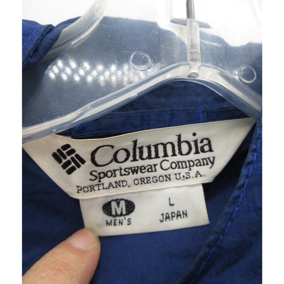 VINTAGE Columbia Jacket Medium Windbreaker Colorblock 90s Packable * - Picture 13 of 15